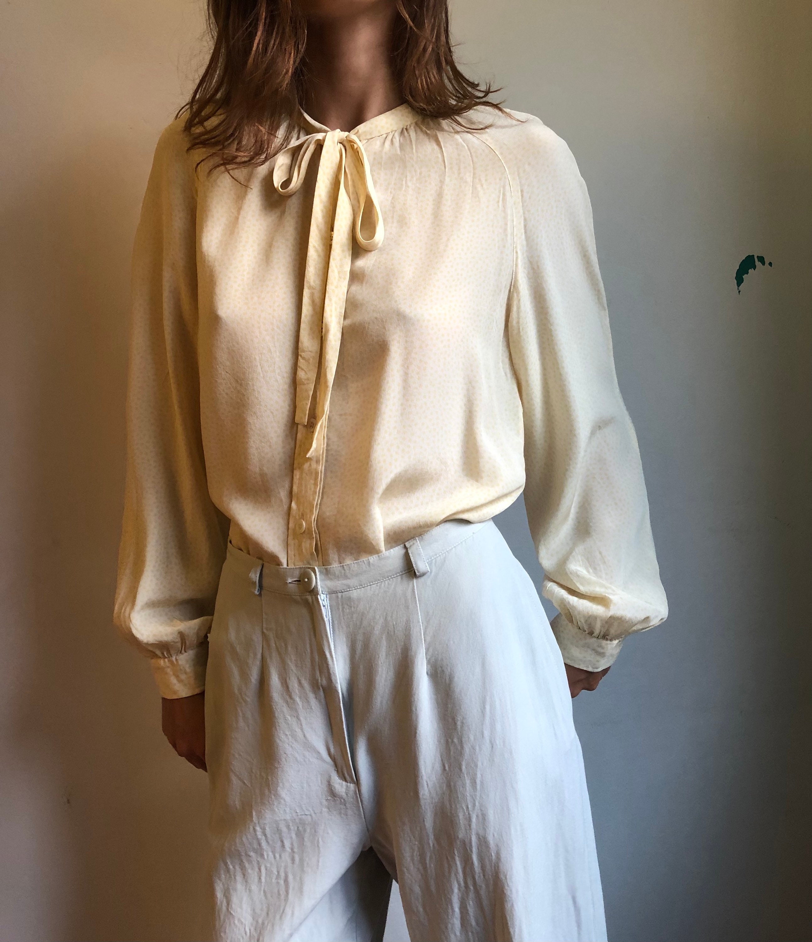 Valentino Miss V Silk Chic Blouse 