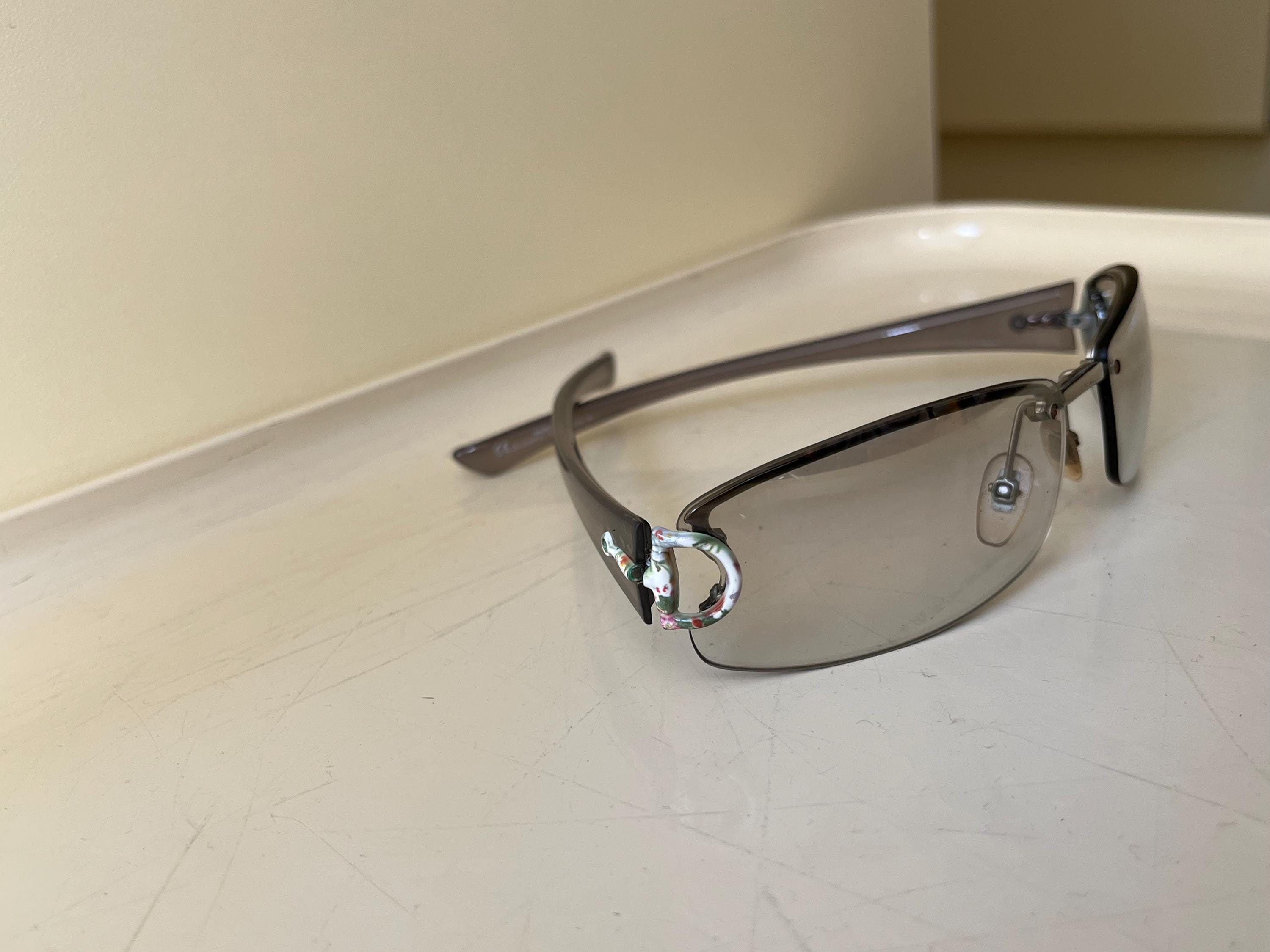 GUCCI Y2k Rimless Shield Sunglasses - Etsy
