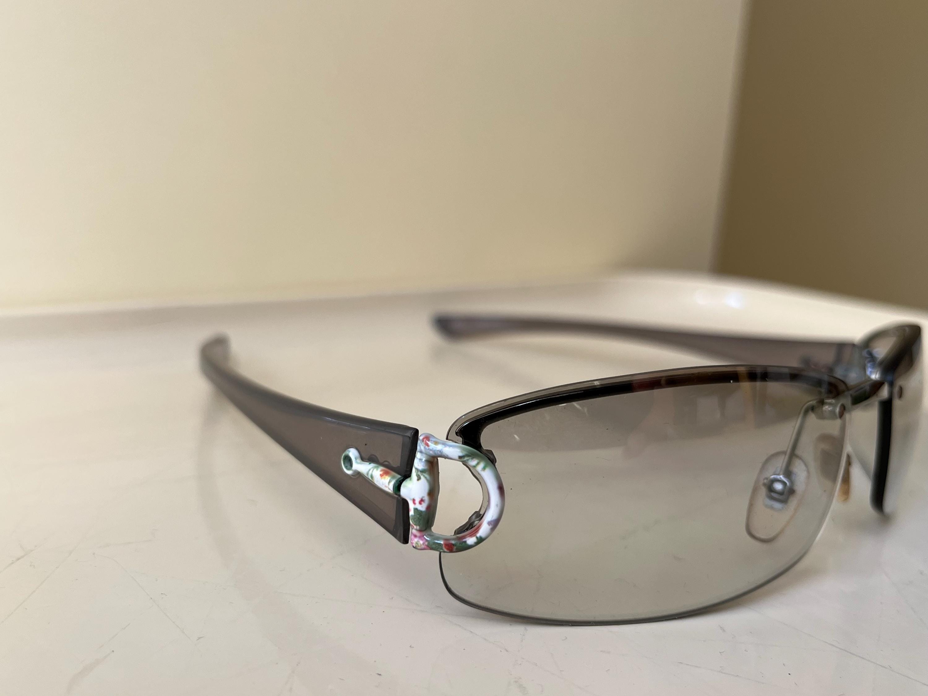 GUCCI Y2k Rimless Shield Sunglasses - Etsy