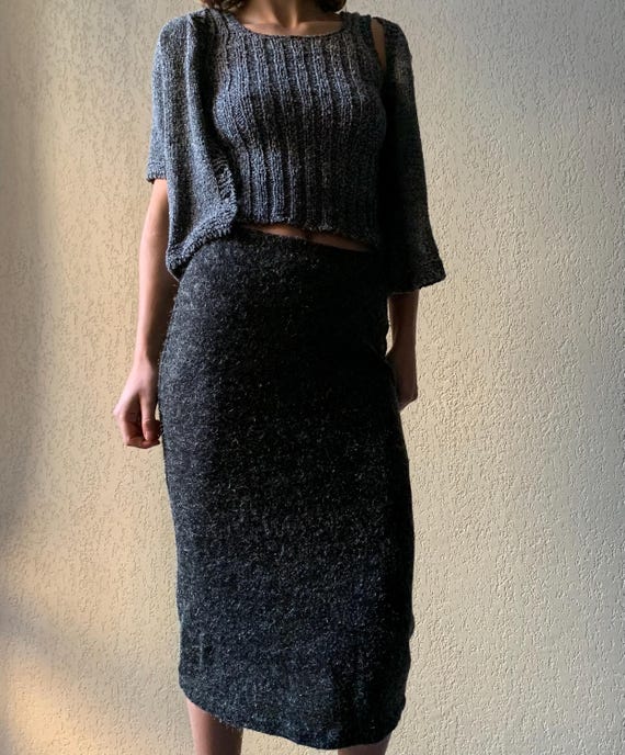 90s Wool And Cashmere Skirt S-M