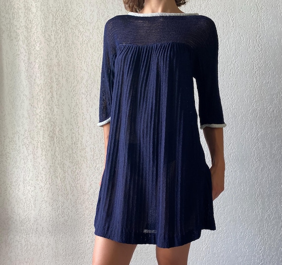 blue navy made in italy dress Petal & Pup Women's Laurel Dress main image 0