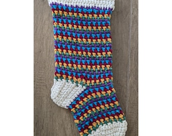 Christmas Stocking Crochet Pattern: Chunky Yarn, Festive Decor (PDF Pattern)