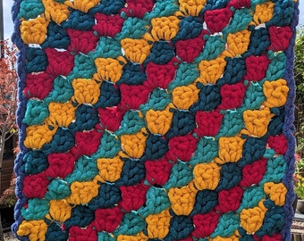 Weighted, Colourful Handmade Cuddle Blanket