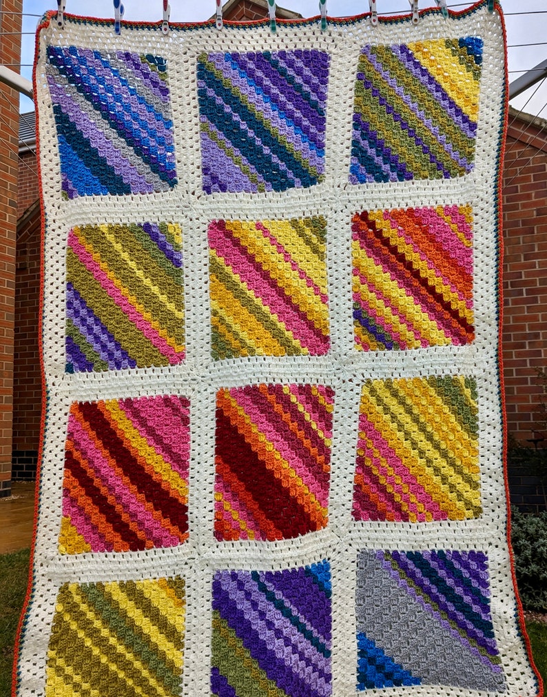 PATTERN: C2c Squares, Crochet Temperature Blanket PDF Pattern image 5