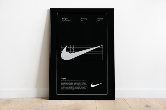 Nike Logo Design poster digital download nike lover | Etsy
