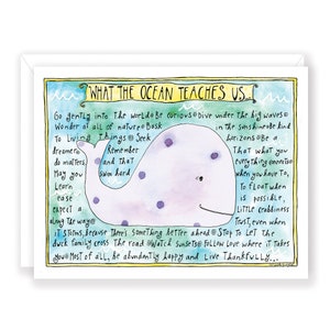 Ocean Whale Greeting Card