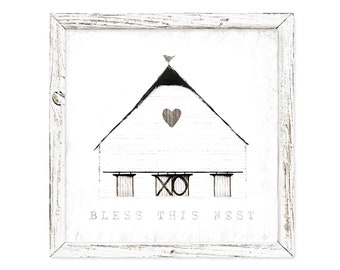 Bless This Nest Cast Iron Plaque Wall Art Farmhouse Decor Bless This Nest Cast Iron Plaque Wall Art Farmhouse Decor