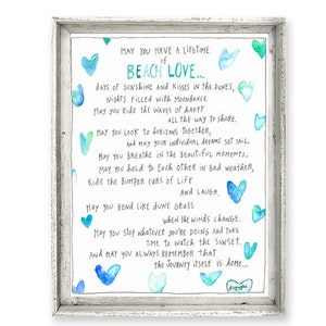 Beach Love Wall Art by Sandy Gingras from How To Live ®