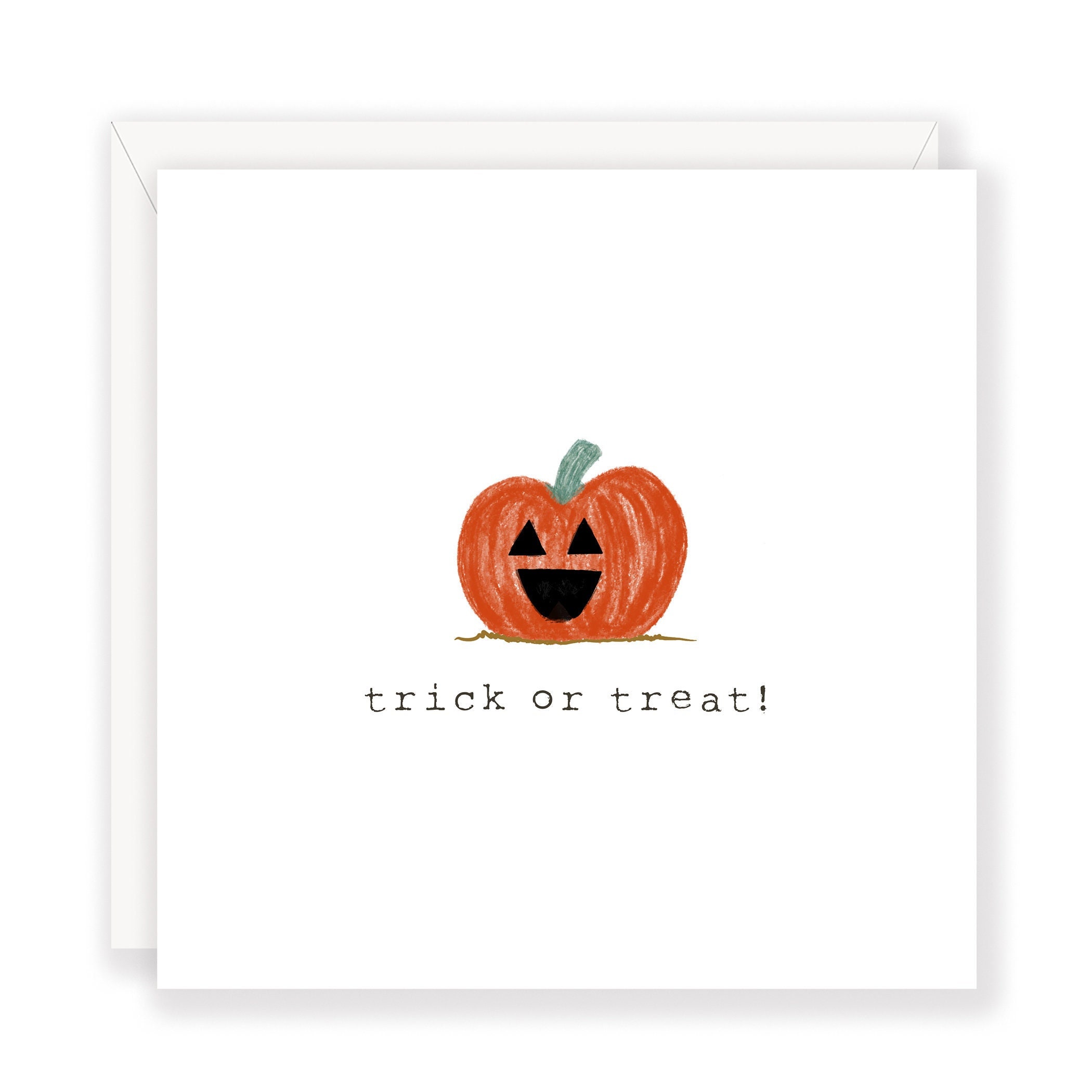 Trick or Treat!- Halloween Greeting Card - Etsy