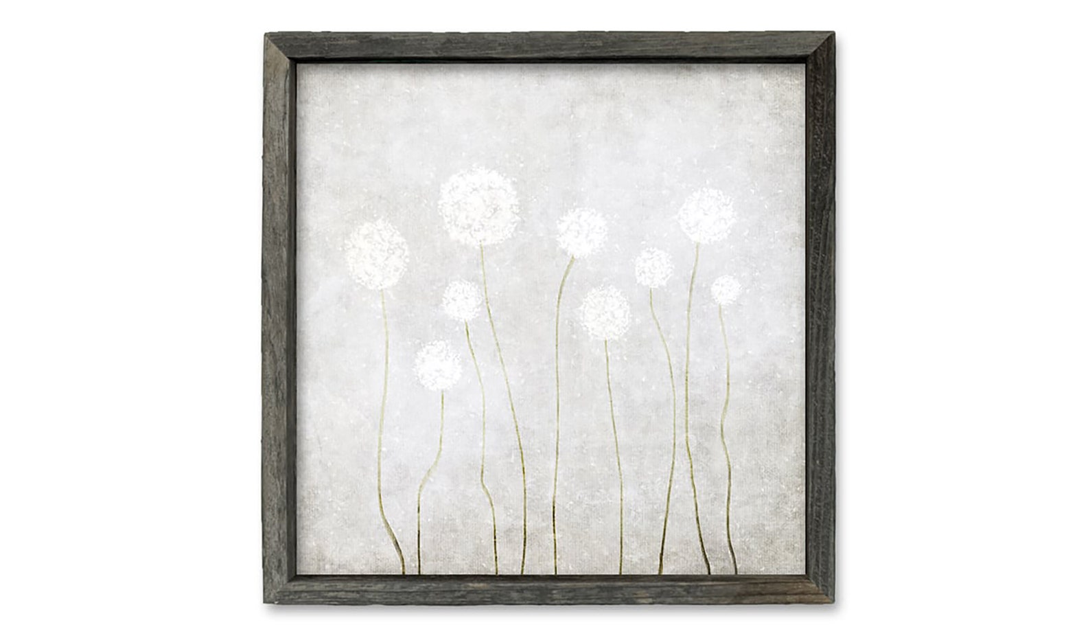 DANDELIONS Framed Canvas Shelf Art Home Decor, Framed Canvas Art