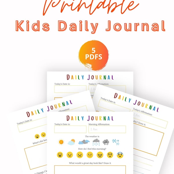 Daily Journal Printable - Etsy
