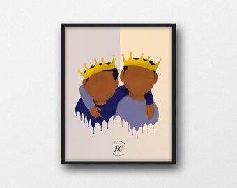 Boy Artist Printable Boys Room Afro Art African American Art Printable Wall Art Black Boy Joy Careers African American Illustration