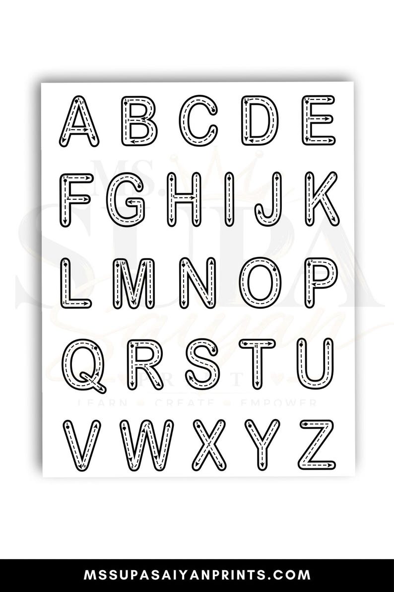 A to Z Letter Tracing Template | Alphabet Handwriting Practice ...