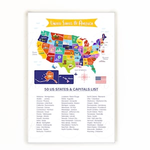 Printable United States of America Map, Homeschool, Classroom, Kids ...