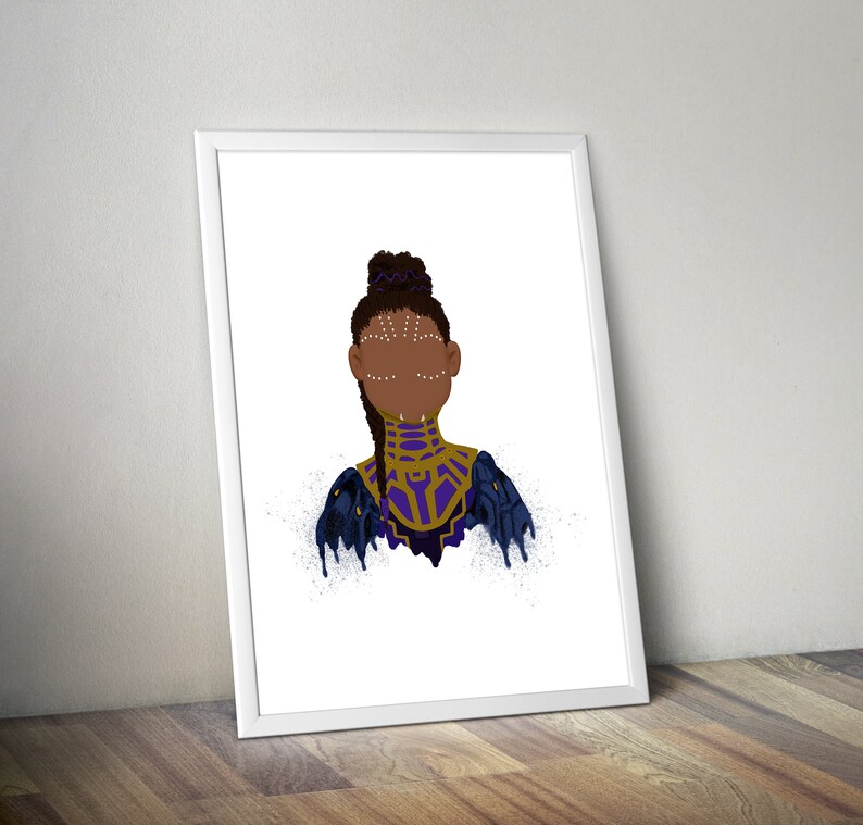 Girl afro black art with Annie Lee