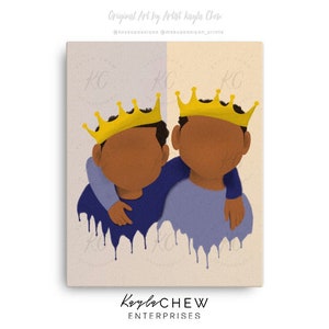 Two Young Kings (Brothers) Canvas