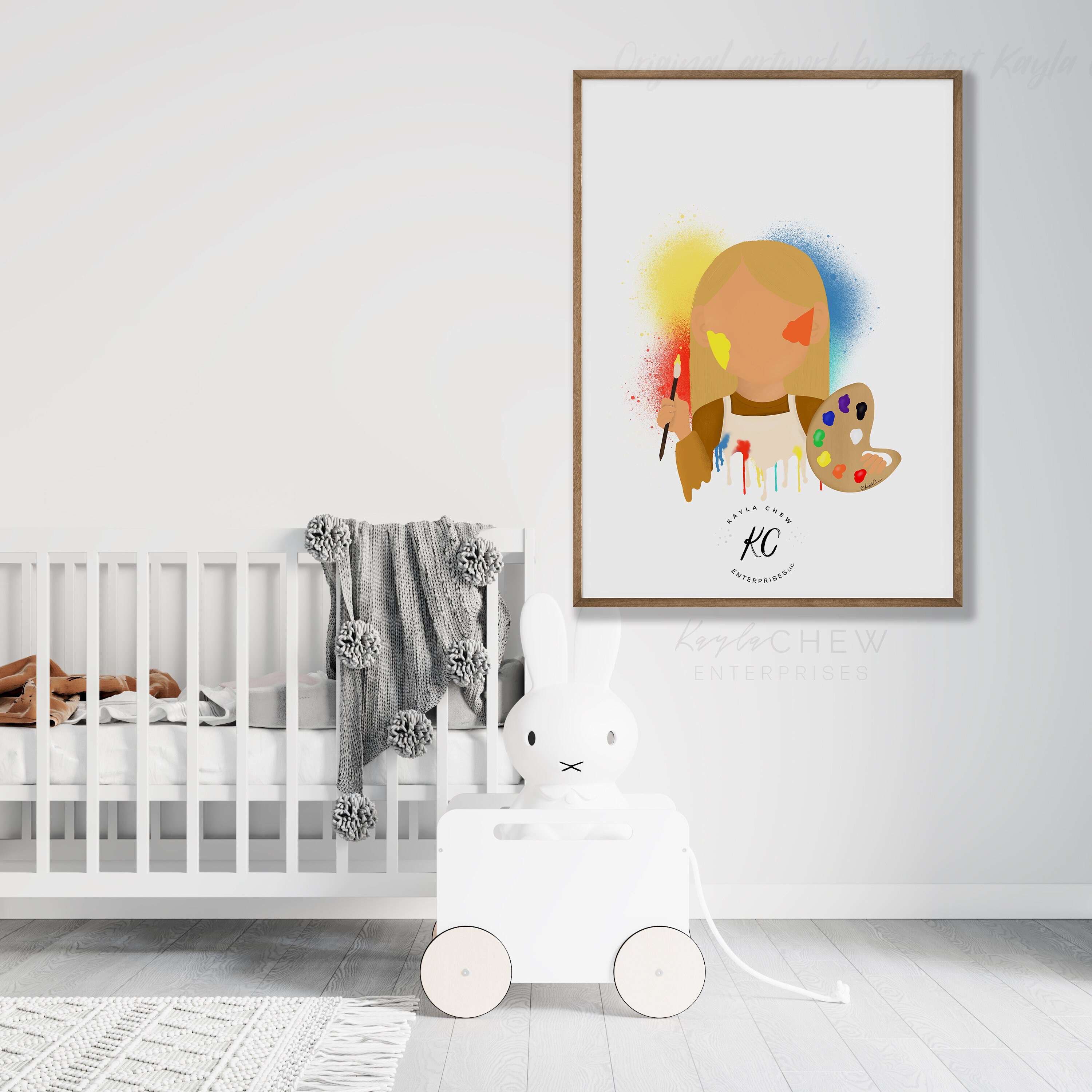 Girl Artist Printable Printable Wall Art Girls Room Careers - Etsy