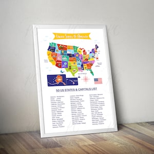 Printable United States of America Map, Homeschool, Classroom, Kids ...