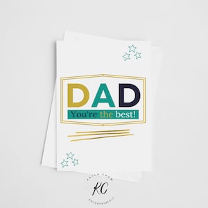 Father's Day Printables, Cards for Dad, Printable Card, Father's Day Card, Black Fathers, Afro ...