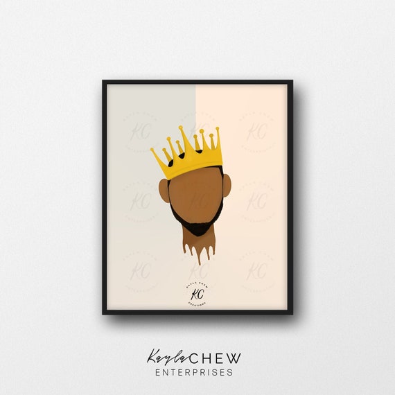 Black King Art Printable, Afro Art, African American Art, Printable Wall  Art, African American Illustration, King Art, Black Fathers 