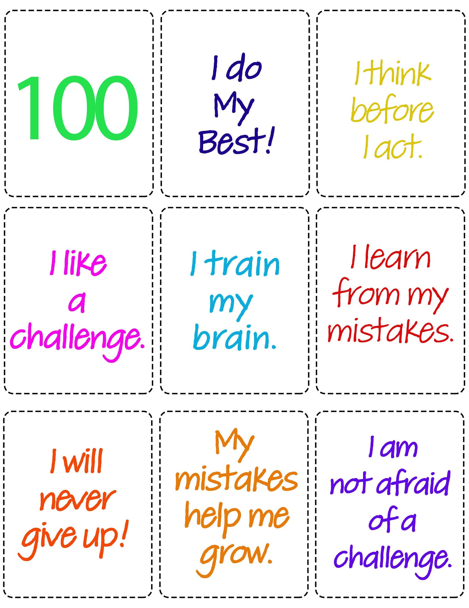 Numbers 1-100 Flashcards Printable Flashcards Toddler Flash - Etsy