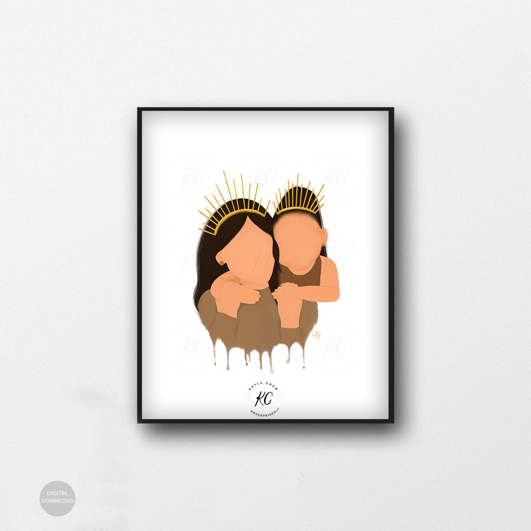 Mother & Daughter Love Printable, Printable Wall Art, Home Decor ...