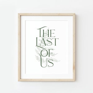 The Last of Us Art Print, The Last of Us Part II, Gaming, Gamer, Watercolor, Artwork, TLOU, TLOUII Art, Fan Art, Ellie and Joel Arty Print