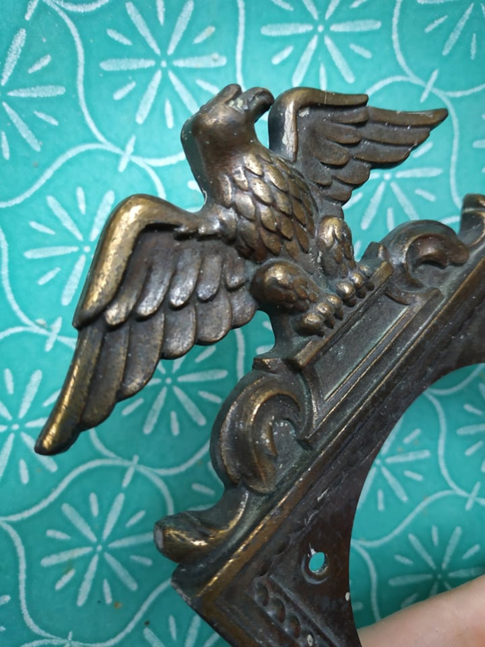 1 Bronze Eagle. Decoration on the Door or for the Interior Etsy