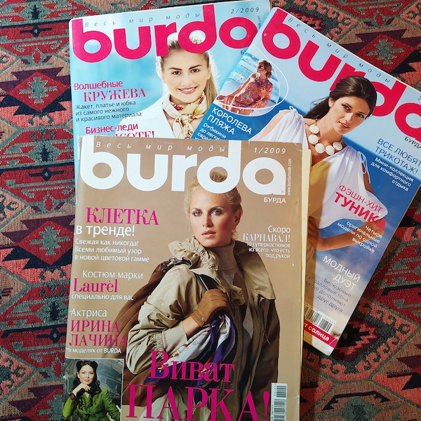 3er Set Burda Magazine 2009 siehe