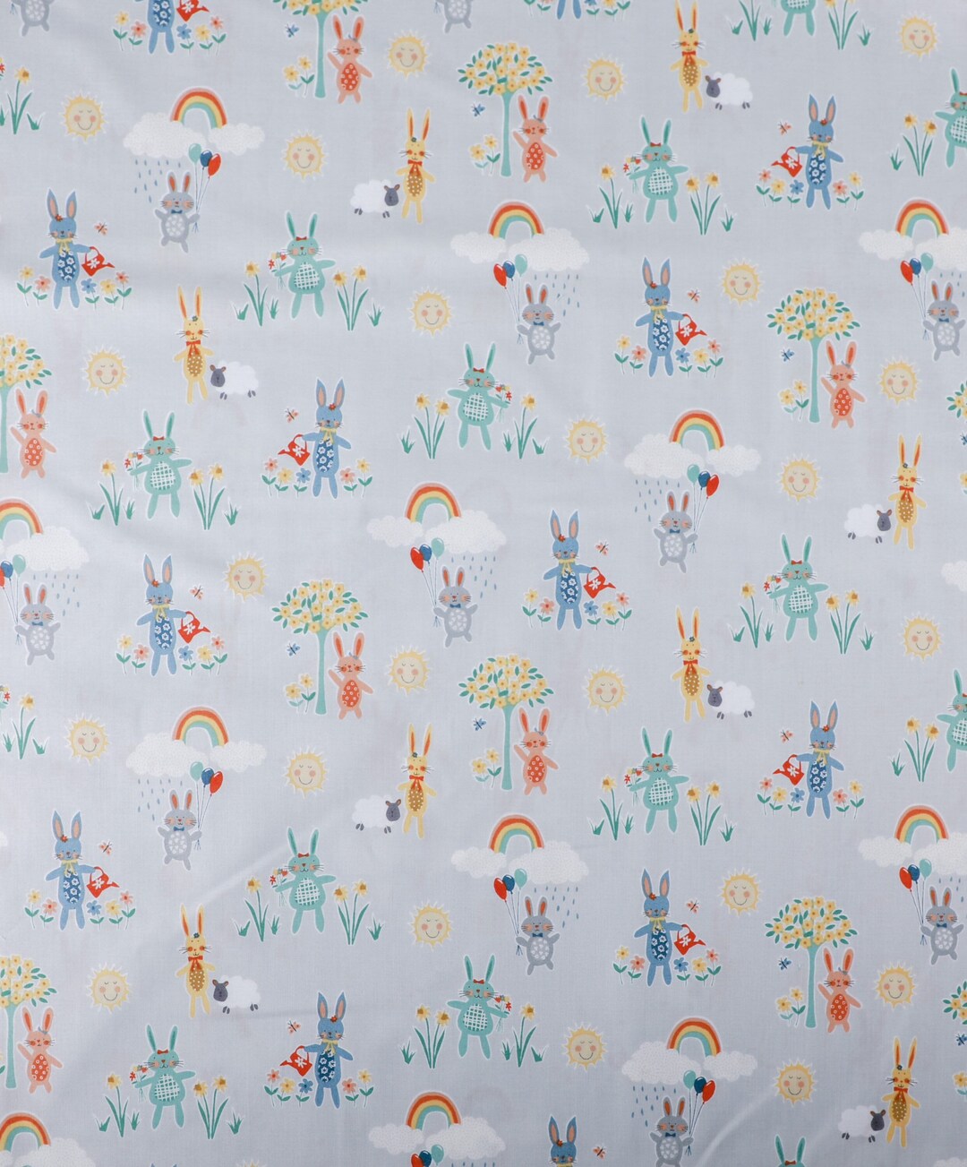 Spring Cotton Baby Quilt Fabric, Easter Fabric for Crafts, Countdown to ...