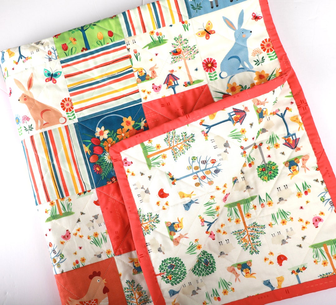 DIY Patchwork Baby Quilt Kit, Baby Quilt Kit Set, Sewing Project for