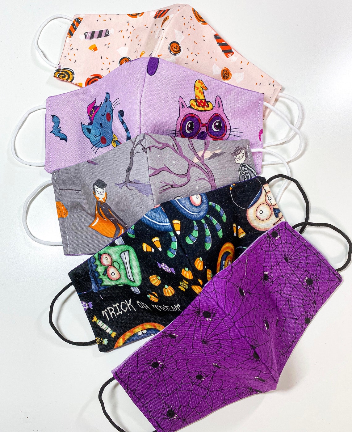 Cotton Halloween Kids face mask made in USA washable face Etsy