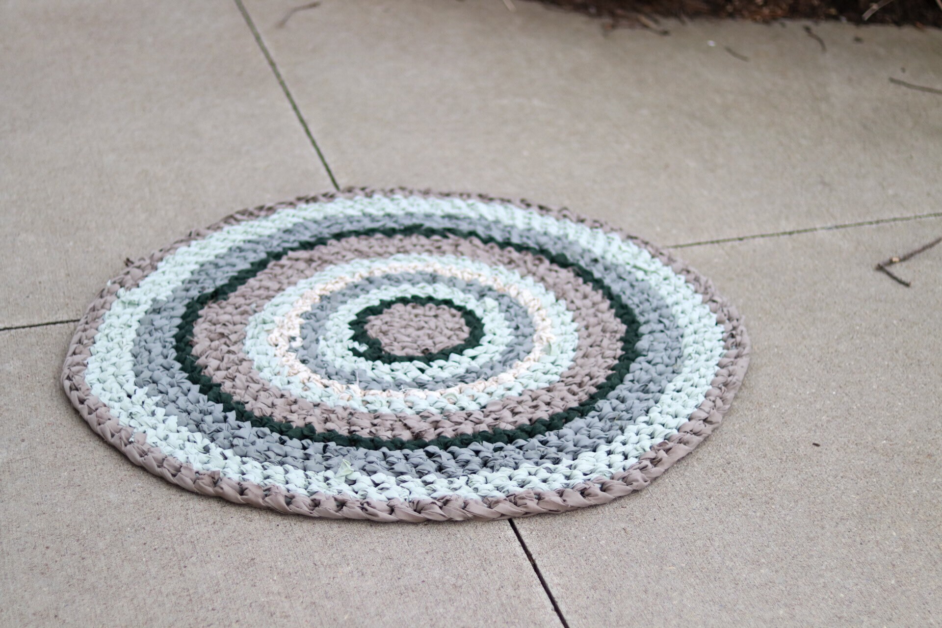 rag rug round bohemian