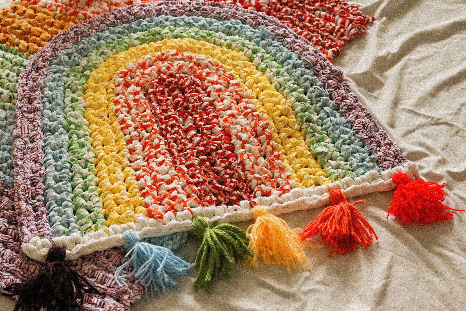 Bohemian Rainbow Wall Hanging or Rug Etsy