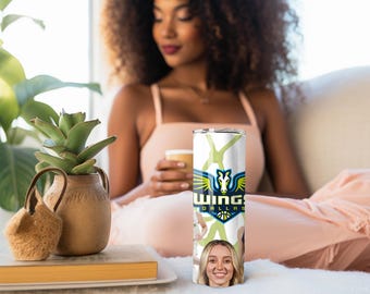 Dallas Wings Paige Bueckers Tumbler 20oz – WNBA Basketball Cup – Sports Fan Gift for Women