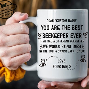 Custom Beekeeper Gift | Custom Bee Mug | Christmas Gift Idea for Beekeeper | Best Beekeeper Ever | Save the Bees