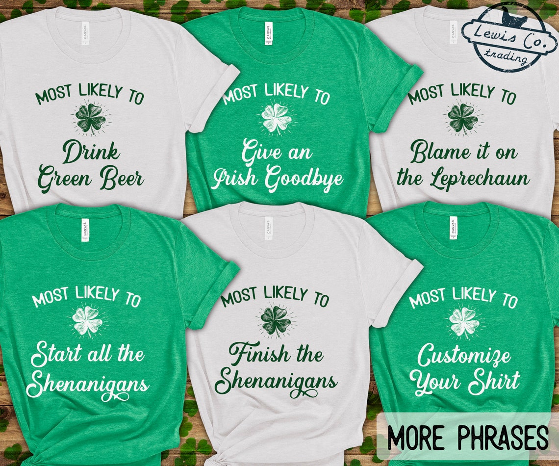Lot De 20 T-shirts St Patrick's Day - Tailles S à 2XL (17 Hommes, 3 Femmes), Occasion Très Bon état, Vert