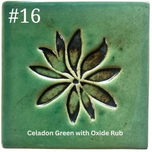 Choose any of the Western Boho 4 " Ceramic Handmade Tiles available in a myriad of Colors!