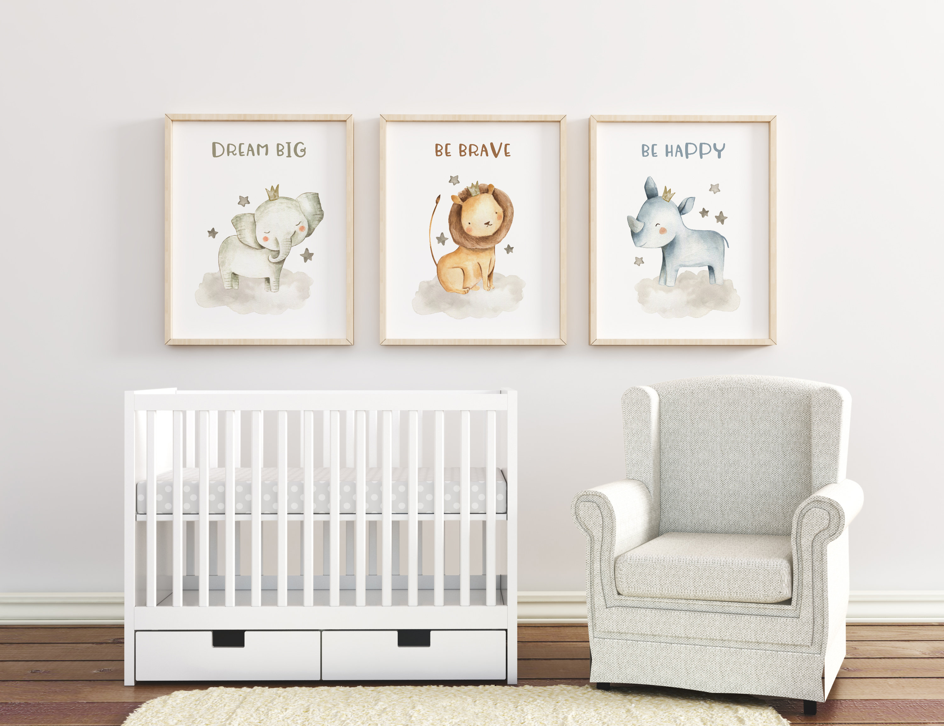 Nursery Decor Woodland Nursery Baby Animal Prints Etsy