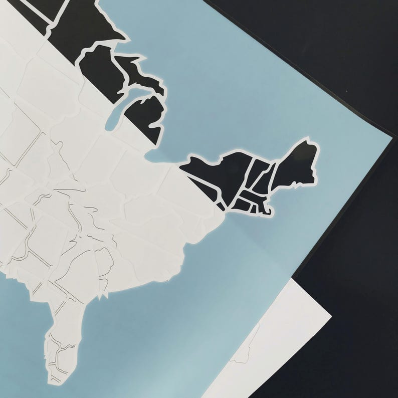 USA Travel Map Tracker | Photo Map of the United States (24 x 36 inches, unframed) image 8
