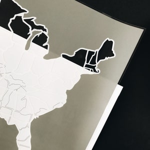 us photo map - unique wedding gift for couple