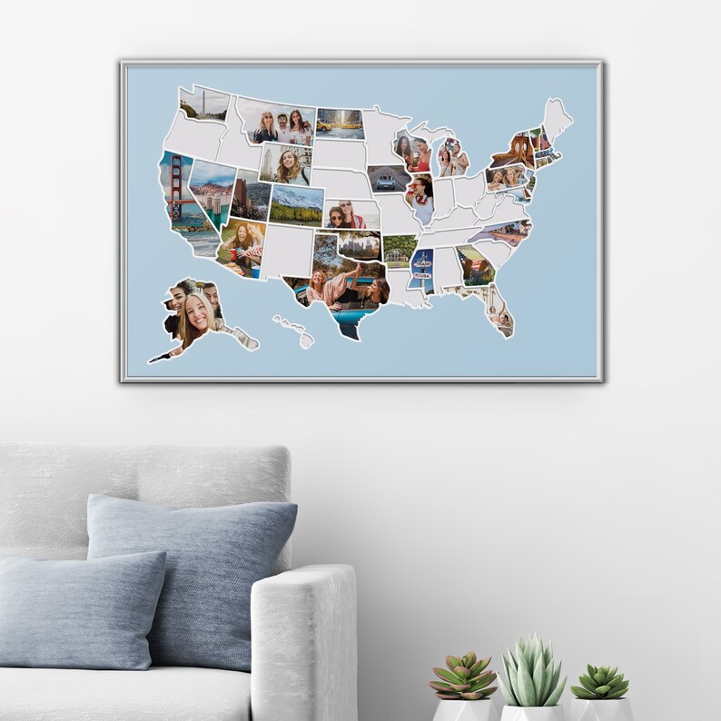 Photo Collage - USA Photo Map