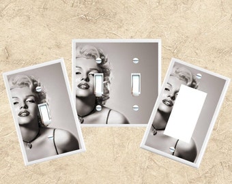 SINGLE Light Switch Plate MARILYN MONROE Cover