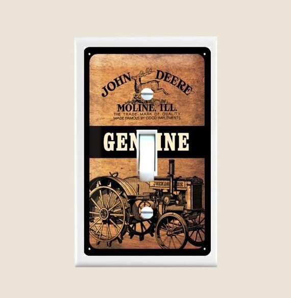 John Deere Light Switch Plate Cover Single Toggle Switch Etsy