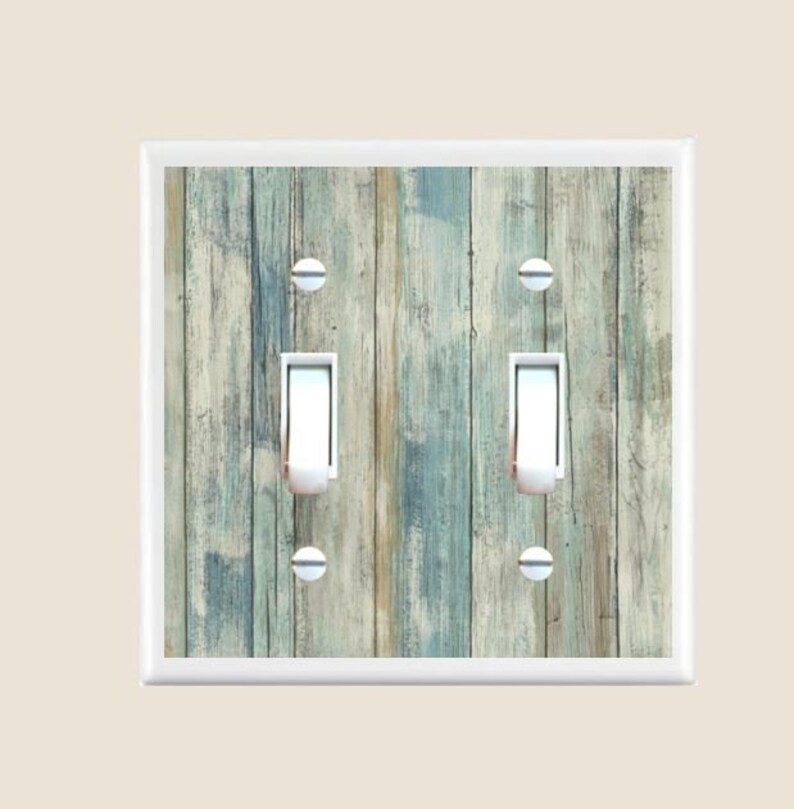 Aged Beach Faux Wood Light Switch Plate Cover Bedroom Bathroom Decor Home Amp Living Ocean Starfish Seaside Nautical Beach Decor