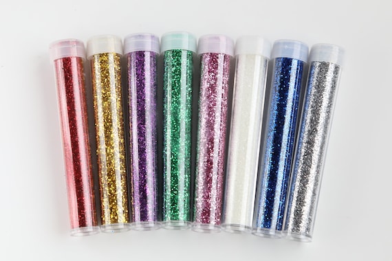 Glitter Tubes / Ideal for Crafts / Decoration / Nail Art / Scrap Booking / Rainbow / Poster Making - Various Colours Available