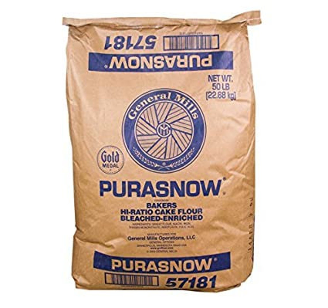Gold Medal Purasnow Cake Flour By General Mills 50 lb Bag Etsy
