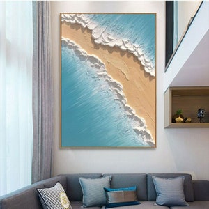Original Abstract Wall Paintings Handmade On Canvas, thick painting  Picture Abstract Landscape Oil Painting Hand Painted Living Room Salon