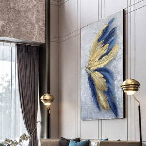 Leaf Oil Painting Hand-painted Wall Decoration Modern Abstract Hanging Painting Wall Art Large Oil Painting For Home Decor