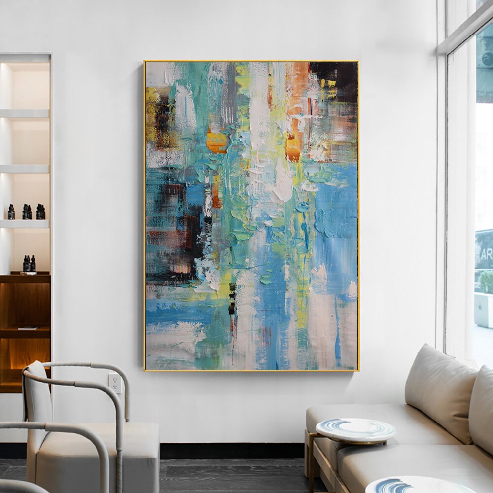 Original Abstract Oil Painting on Canvas Abstract & Modern - Etsy